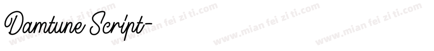 Damtune Script字体转换